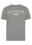 H.I.S T-Shirt schmale Passform Rundhalsausschnitt Hellgrau/Grau/Dunkelgrau/Dunkelgrün