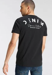 Bruno Banani T-Shirt mit Print Rundhalsausschnitt Dunkelgrau/Schwarz/Grau