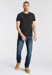 Bruno Banani T-Shirt mit Print Rundhalsausschnitt Dunkelgrau/Schwarz/Grau