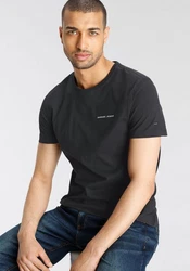Bruno Banani T-Shirt mit Print Rundhalsausschnitt Dunkelgrau/Schwarz/Grau