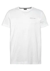 Bruno Banani T-Shirt mit Print Rundhalsausschnitt Weiß/Creme/Grau