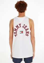 Tommy Jeans Muskelshirt TJM CURVED TJ COLLEGE TANK TOP 