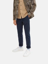 TOM TAILOR Chinohose Stretch Chino Slim Dunkelblau/Blau/Hellblau
