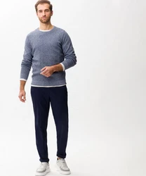 Brax Herren Flatfronthose Style FABIO IN SEA/Blau