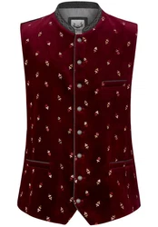Stockerpoint Trachtenweste Vittorio Bordeaux/Dunkelrot
