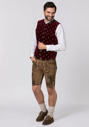 Stockerpoint Trachtenweste Vittorio Bordeaux/Dunkelrot