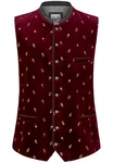 Stockerpoint Trachtenweste Vittorio Bordeaux/Dunkelrot