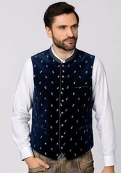Stockerpoint Trachtenweste Vittorio Dunkelblau/Blau