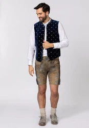 Stockerpoint Trachtenweste Vittorio Dunkelblau/Blau