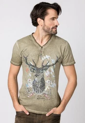 Stockerpoint T-Shirt Günther Beige/Braun/Khaki/Grau