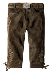 Stockerpoint Trachtenlederhose Sigmar Khaki/Braun/Dunkelgrün/Dunkelbraun