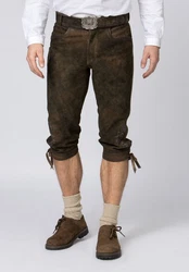 Stockerpoint Trachtenlederhose Sigmar Khaki/Braun/Dunkelgrün/Dunkelbraun