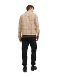 Jack & Jones Cargohose JPSTKANE JJNOAH CUFFED CARGO NOOS Beige/Schwarz/Khaki