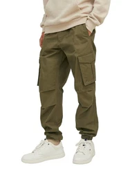 Jack & Jones Cargohose JPSTKANE JJNOAH CUFFED CARGO NOOS Khaki/Beige