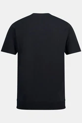JP1880 T-Shirt Henley Bauchfit Rundhals Schwarz