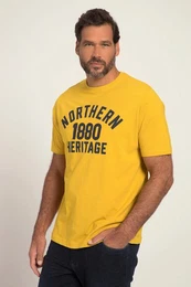 T-Shirt T-Shirt Halbarm NORTHERN Print Wash-Out Jersey