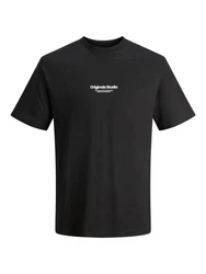 Jack & Jones T-Shirt JORVESTERBRO Schwarz/Dunkelgrau
