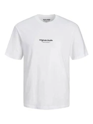 Jack & Jones T-Shirt JORVESTERBRO Weiß/Creme/Grau/Beige