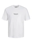 Jack & Jones T-Shirt JORVESTERBRO Weiß/Creme/Grau/Beige