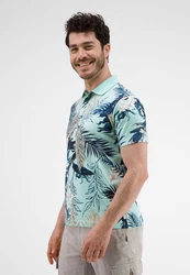 LERROS Poloshirt Hawaii Blau