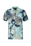 LERROS Poloshirt Hawaii Blau