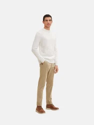TOM TAILOR Chinohose Slim Fit Khaki/Beige/Braun
