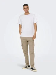 ONLY & SONS Cargohose ONSDean (1-tlg) Khaki/Beige