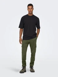 ONLY & SONS Cargohose ONSDean (1-tlg) Dunkelgrün/Grün/Khaki