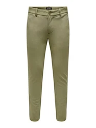 ONLY & SONS Chinohose ONSMark Khaki/Dunkelgrün
