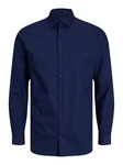 Jack & Jones Langarmhemd JPRBLAParker Dunkelblau/Blau