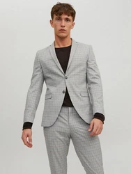 JACK & JONES Sakko 'Solaris' Grau/Hellgrau