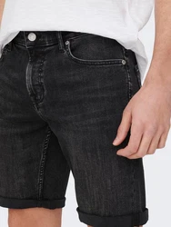 ONLY & SONS Jeansshorts ONSPLY 5189 black