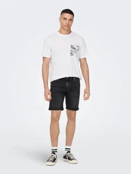 ONLY & SONS Jeansshorts ONSPLY 5189 black