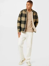Jack & Jones T-Shirt JJESplit Khaki/Beige/Braun