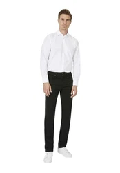 HECHTER PARIS Stoffhose Khaki/Dunkelbraun/Schwarz