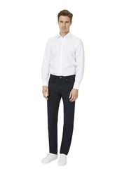 HECHTER PARIS Stoffhose Weiß/Creme/Dunkelblau/Blau/Schwarz