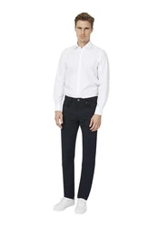 HECHTER PARIS Stoffhose Weiß/Creme/Dunkelblau/Blau/Schwarz