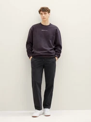 TOM TAILOR Denim Sweatshirt anthrazit/wei