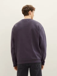 TOM TAILOR Denim Sweatshirt anthrazit/wei