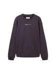 TOM TAILOR Denim Sweatshirt anthrazit/wei