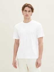 TOM TAILOR T-Shirt Basic im 2er-Pack Weiß