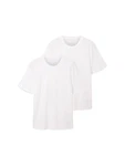 TOM TAILOR T-Shirt Basic im 2er-Pack Weiß