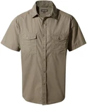 Craghoppers Kurzarmhemd Kiwi Short Sleeved Shirt Herren Khaki/Braun