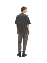 TOM TAILOR T-Shirt OVERSIZED GARMENTDYE (1-tlg) 5574 Schwarz (5574)