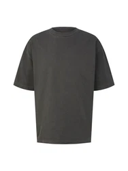 TOM TAILOR T-Shirt OVERSIZED GARMENTDYE (1-tlg) 5574 Schwarz (5574)