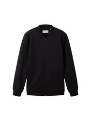 TOM TAILOR Denim Sweat Bomber Jacke schwarz/wei