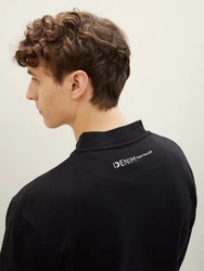 TOM TAILOR Denim Sweat Bomber Jacke schwarz/wei
