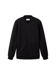 TOM TAILOR Denim Sweat Bomber Jacke schwarz/wei