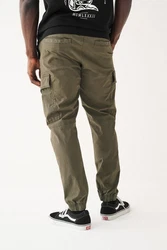Next Utility-Cargohose Regular Tapered Dunkelgrün/Khaki