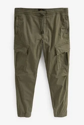 Next Utility-Cargohose Regular Tapered Dunkelgrün/Khaki